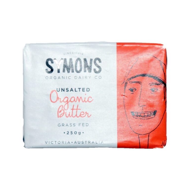 Symons Organic Dairy Co - Organic Butter Unsalted 250g