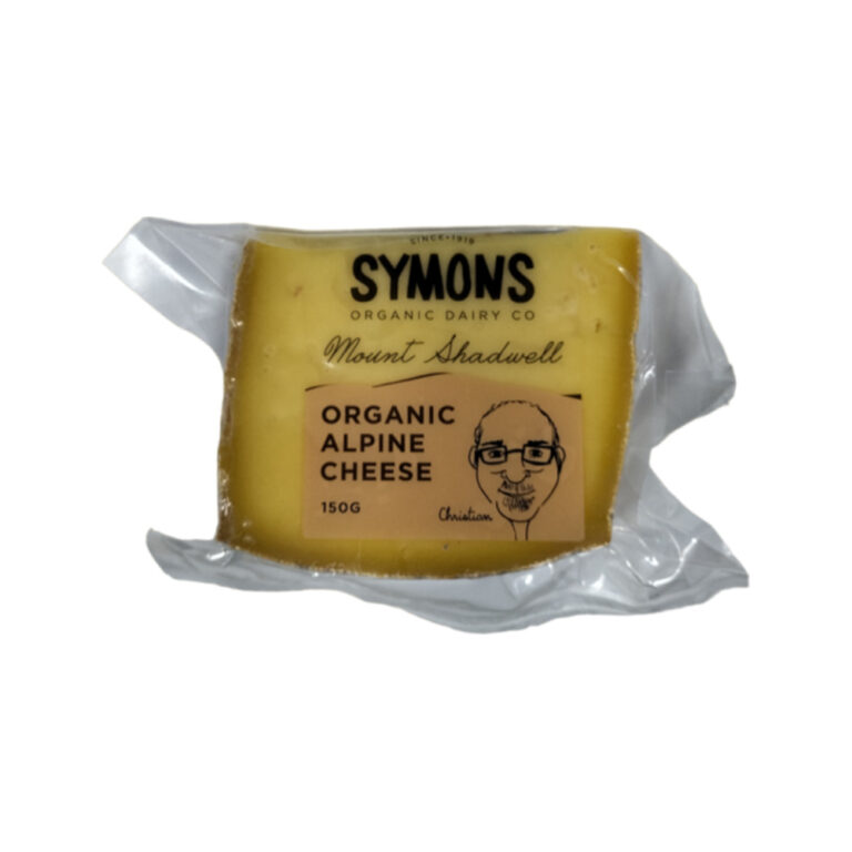 Symons Organic - Organic Alpine Cheese Mount Shadwell 150g