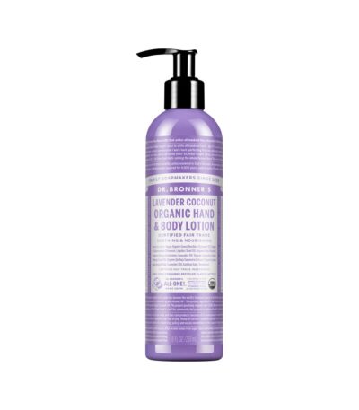 Dr. Bronners Organic Hand & Body Lotion Lavender Coconut 237ml