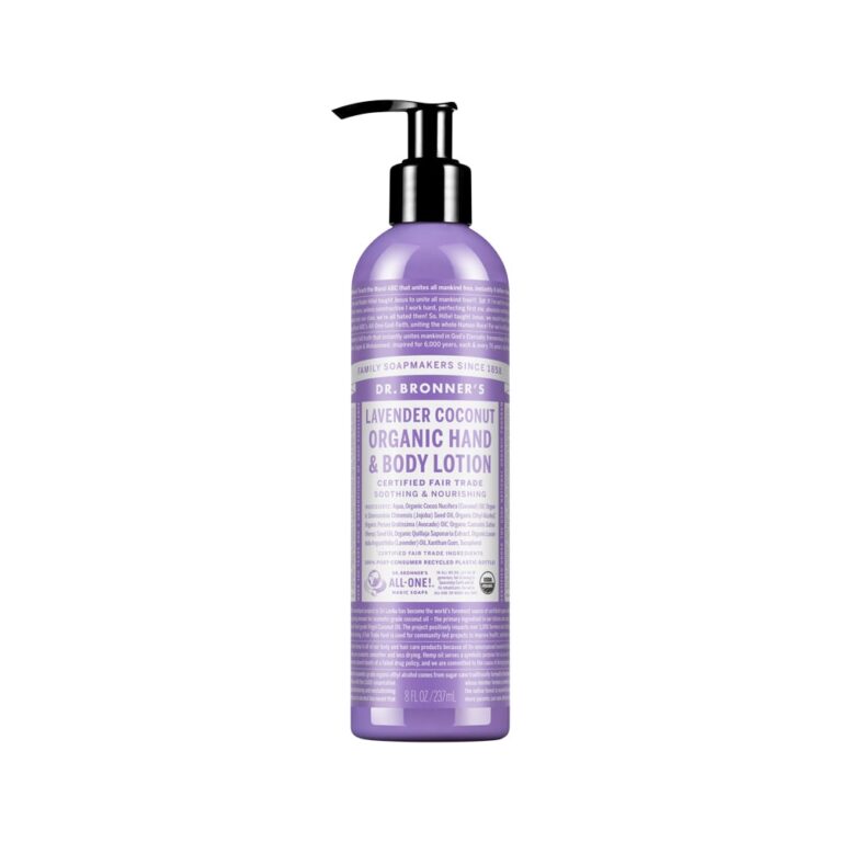 Dr. Bronners Organic Hand & Body Lotion Lavender Coconut 237ml