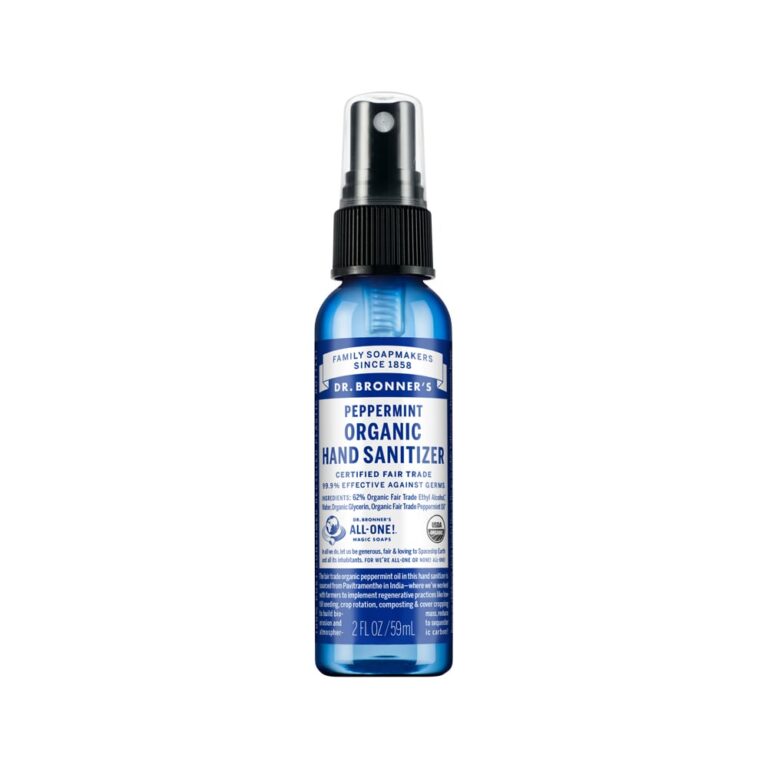 Dr. Bronners Organic Hand Sanitizer Peppermint 59ml