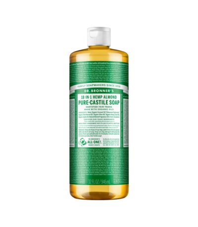 Dr. Bronners Pure-Castile Soap Liquid (Hemp 18-in-1) Almond 946ml