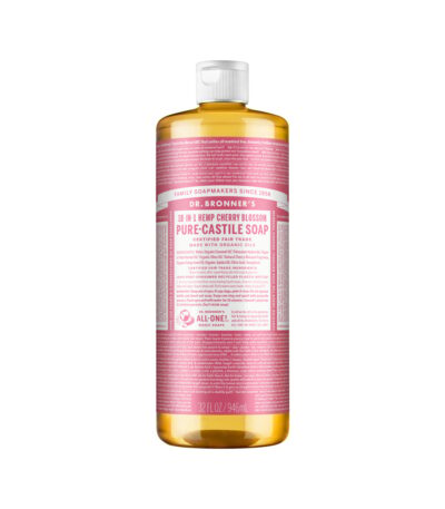 Dr. Bronners Pure-Castile Soap Liquid (Hemp 18-in-1) Cherry Blossom 946ml