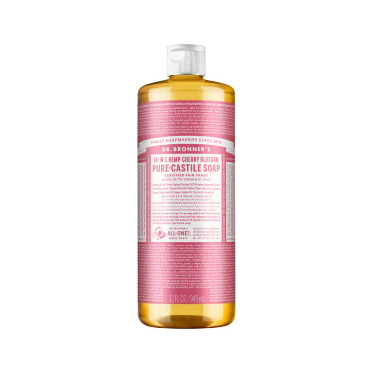 Dr. Bronners Pure-Castile Soap Liquid (Hemp 18-in-1) Cherry Blossom 946ml