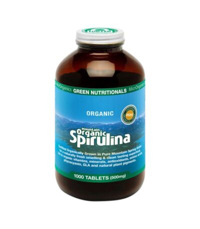 Green Nutritionals Mountain Organic Spirulina 500mg 1000t