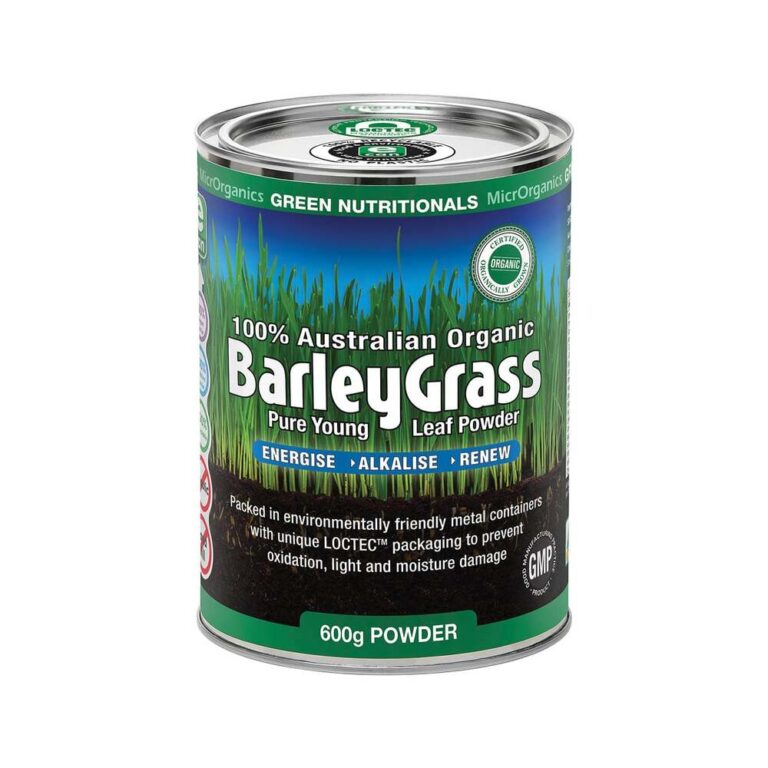 Green Nutritionals Organic Australian BarleyGrass Powder 600g