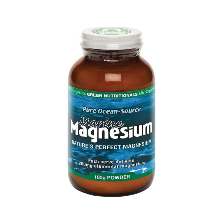 Green Nutritionals Pure Ocean-Source Marine Magnesium Powder 100g
