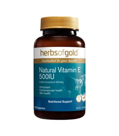 Herbs of Gold Natural Vitamin E 500IU 100c