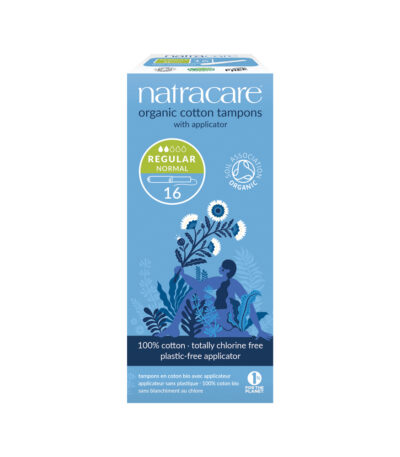 Natracare Organic Cotton Tampons Regular with Applicator x 16 Pack
