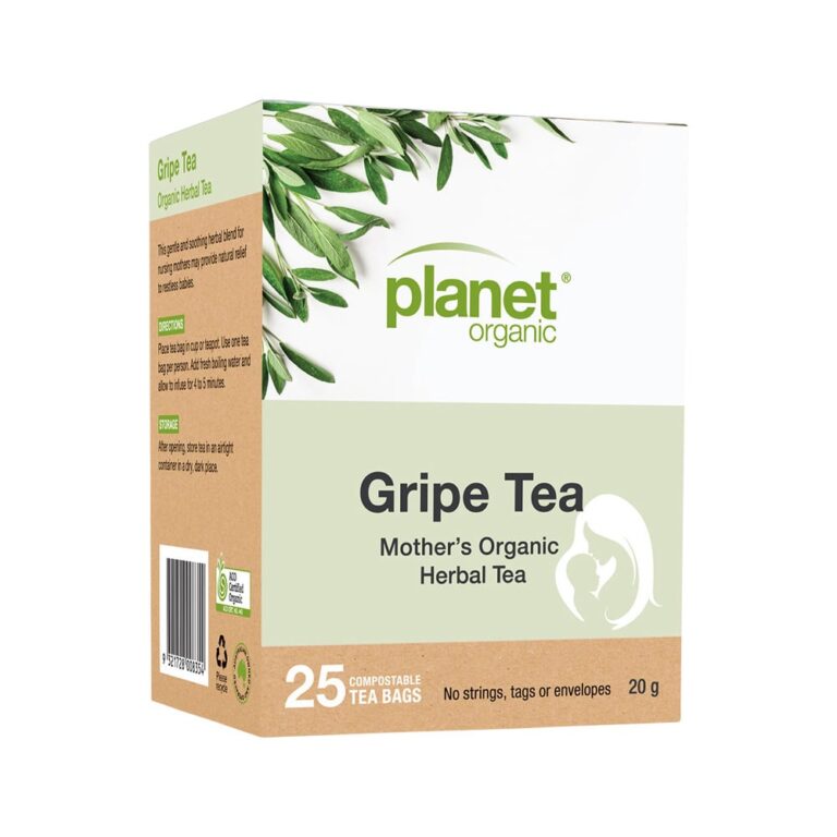 Planet Organic Mothers Organic Herbal Tea Gripe Tea x 25 Tea Bags