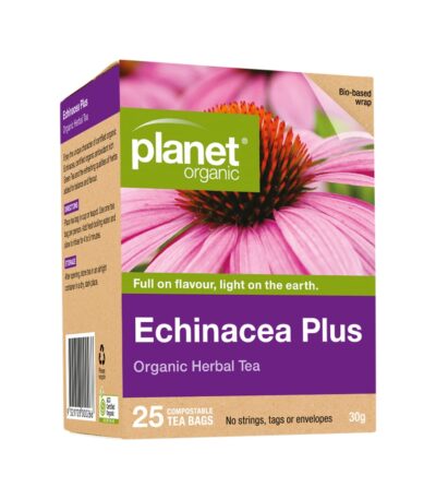 Planet Organic Organic Herbal Tea Echinacea Plus x 25 Tea Bags