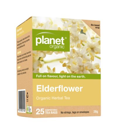 Planet Organic Organic Herbal Tea Elderflower x 25 Tea Bags