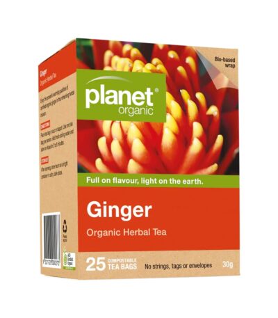 Planet Organic Organic Herbal Tea Ginger x 25 Tea Bags