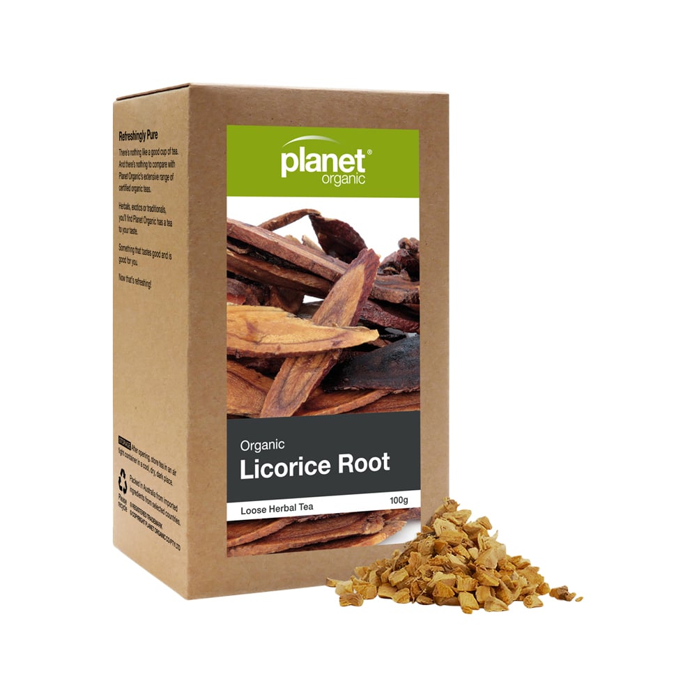 Planet Organic Organic Herbal Tea Licorice Root Loose Leaf 100g Planet Organic Organic Herbal Tea Licorice Root Loose Leaf 100g