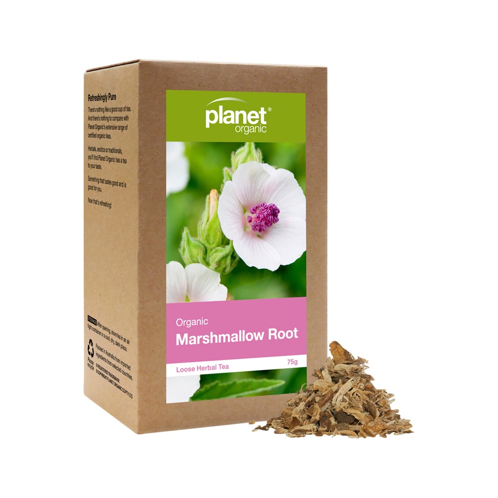 Planet Organic Organic Herbal Tea Marshmallow Root Loose Leaf 75g Planet Organic Organic Herbal Tea Marshmallow Root Loose Leaf 75g
