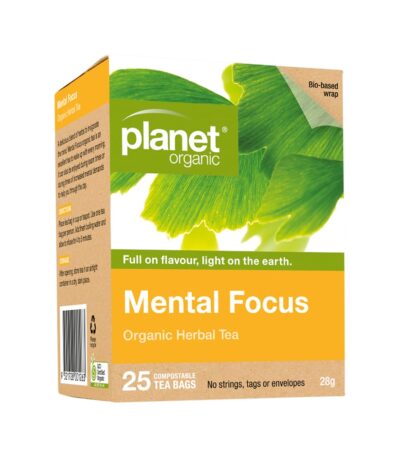 Planet Organic Organic Herbal Tea Mental Focus x 25 Tea Bags