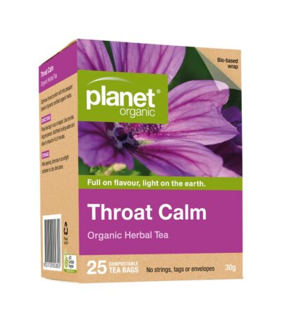 Planet Organic Organic Herbal Tea Throat Calm x 25 Tea Bags