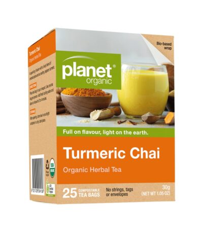 Planet Organic Organic Herbal Tea Turmeric Chai x 25 Tea Bags