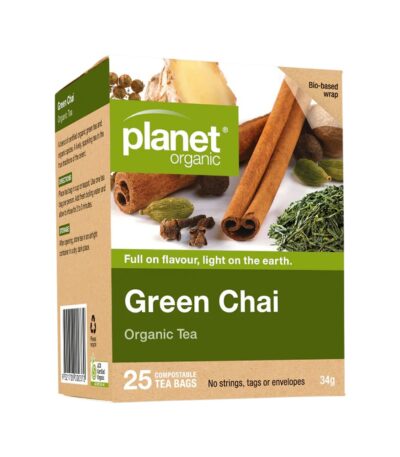 Planet Organic Organic Tea Green Chai x 25 Tea Bags