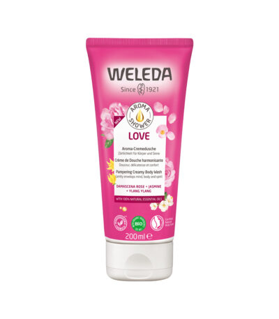 Weleda Aroma Shower Gel Love (Damascena Rose + Jasmine + Ylang Ylang) 200ml