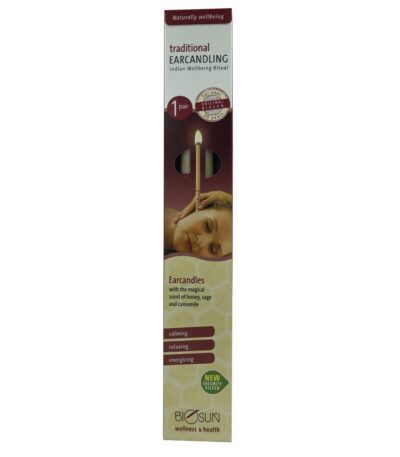 Biosun Ear Candles Traditional Wellbeing Ritual 1 Pair