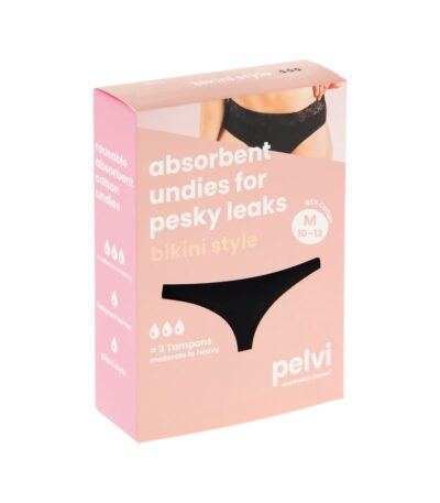 Pelvi Leakproof Underwear Bikini Black XL