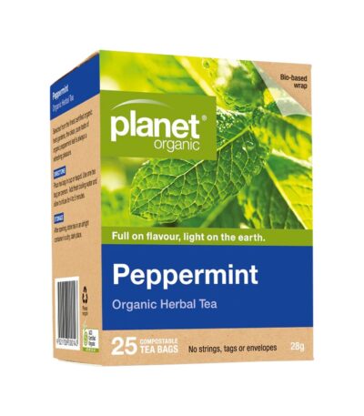 Planet Organic Organic Herbal Tea Peppermint x 25 Tea Bags