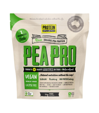 Protein Supplies Australia Protein Pea Pro (Raw Organic Pea Protein) Pure 1kg