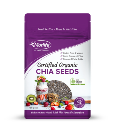 Morlife Organic Chia Seeds 150g