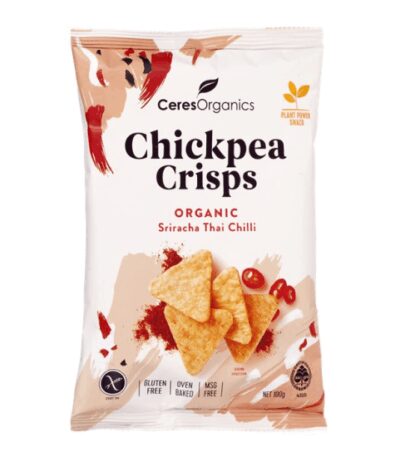 Ceres Organics - Chickpea Crisps - Organic Sriracha Thai Chilli - 5x100g