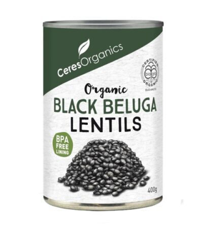 Ceres Organics - Organic Black Beluga Lentils - 400g