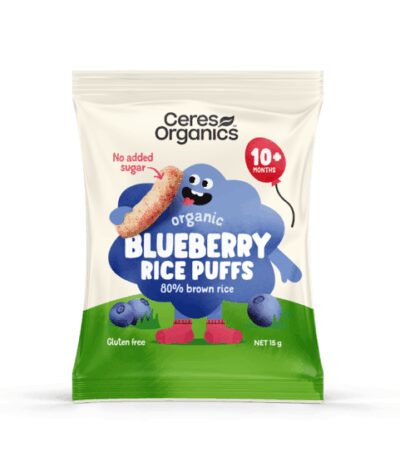Ceres Organics - Organic Blueberry Brown Rice Puffs - 6x15g