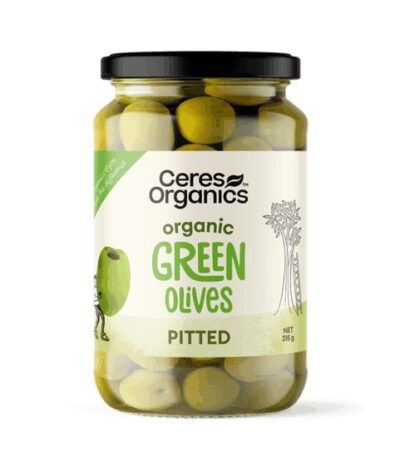Ceres Organics - Organic Green Olives Pitted - 315g