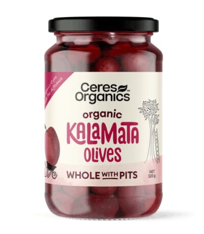 Ceres Organics - Organic Kalamata Olives - Whole With Pits - 320g