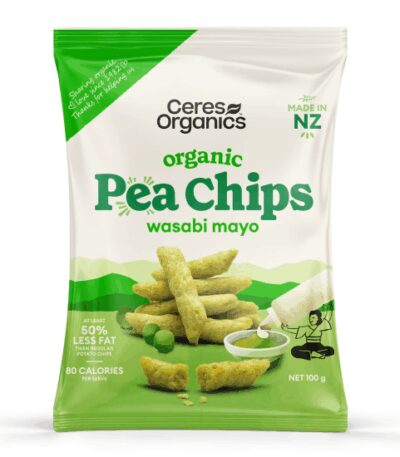 Ceres Organics - Organic Pea Chips – Wasabi Mayo - 5x100g