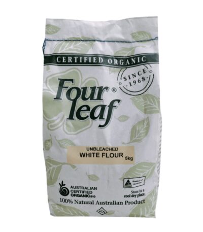 Four Leaf - Organic Unbleached White Flour - 5kg