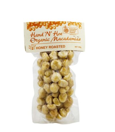 Hand 'n' Hoe - Organic Macadamia Nut - Honey Roasted - 200g