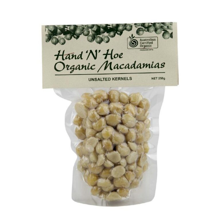 Hand 'n' Hoe - Organic Macadamia Nut - Raw - 250g