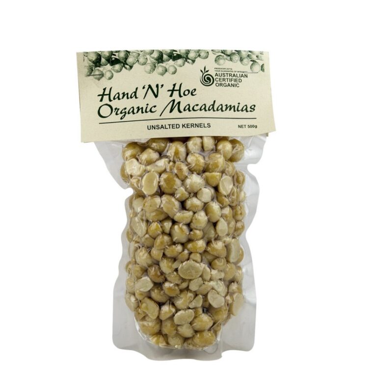 Hand 'n' Hoe - Organic Macadamia Kernals - 500g