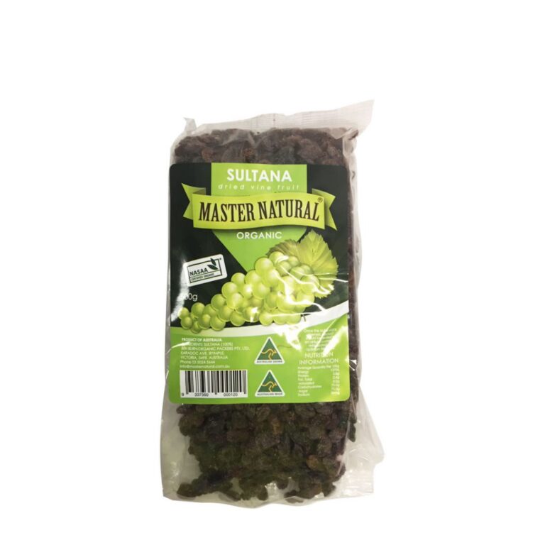 Mater Natural - Organic Sultanas Dried Vine Fruit - 500g