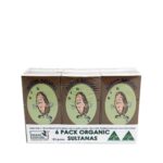 Mater Natural - Organic Sultanas Dried Vine Fruit - 6x30g