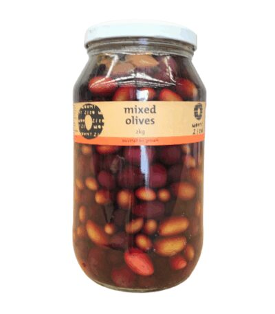 Mount Zero - Organic MIxed Olives - Unpitted - 2kg