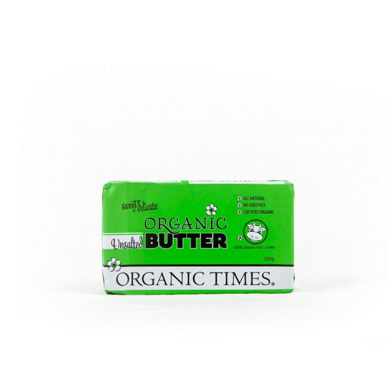 Organic Times - Organic Butter - Unsalted - 250g
