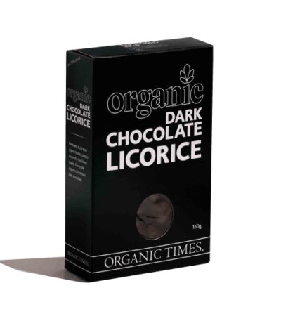 Organic Times - Organic Dark Chocolate Licorice - 150g