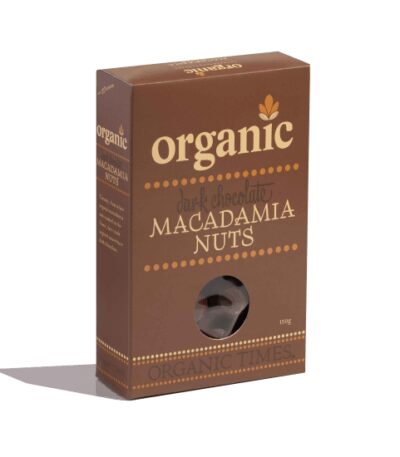 Organic Times - Organic Dark Chocolate Macadamia Nuts - 150g