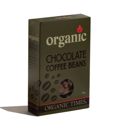 Organic Times - Organic Milk Chocolate Coffee Beans - 150g