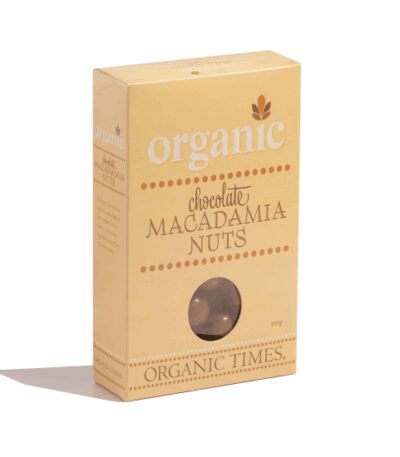 Organic Times - Organic Milk Chocolate Macadamia Nuts - 150g