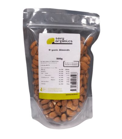 Savy Organics - Organic Almonds - 500g