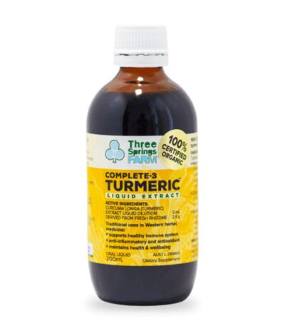 Three Springs Farm - Organic Complete 3 Turmeric Liquid Extract - 200ml