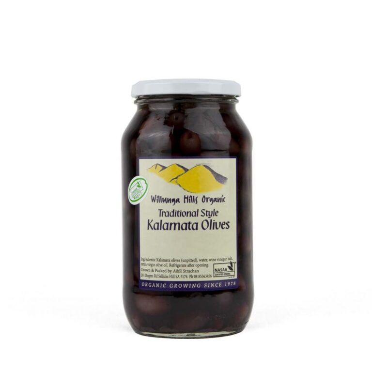 Willunga Hills - Organic Kalamata Olives - 500g